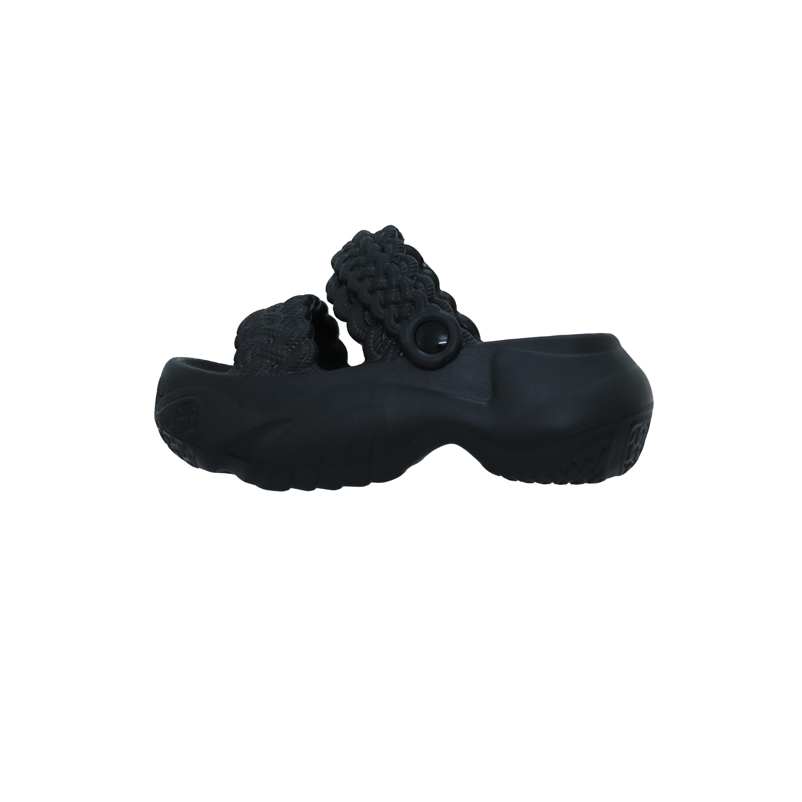 صندل زنانه مدل بافتی مشکی