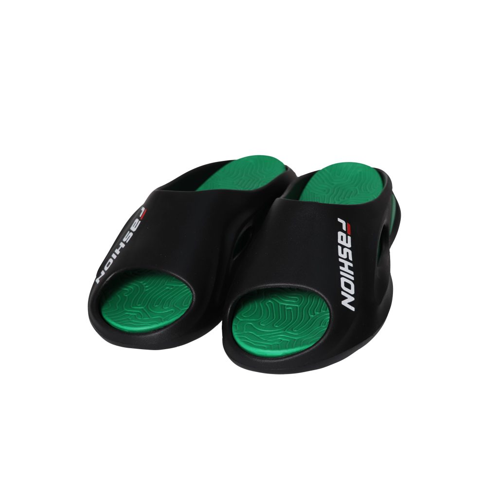 دمپایی مردانه مدل شادمهر سبز مشکی