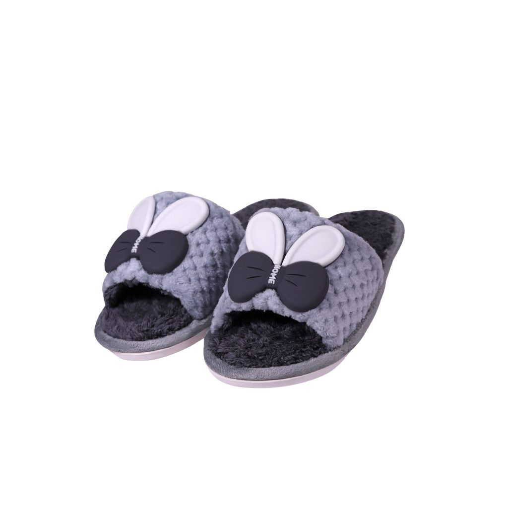 دمپایی پولیشی زنانه مدل کالیفرنیا طوسی