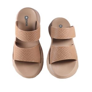 دمپایی زنانه مدل هیبا نسکافه ای